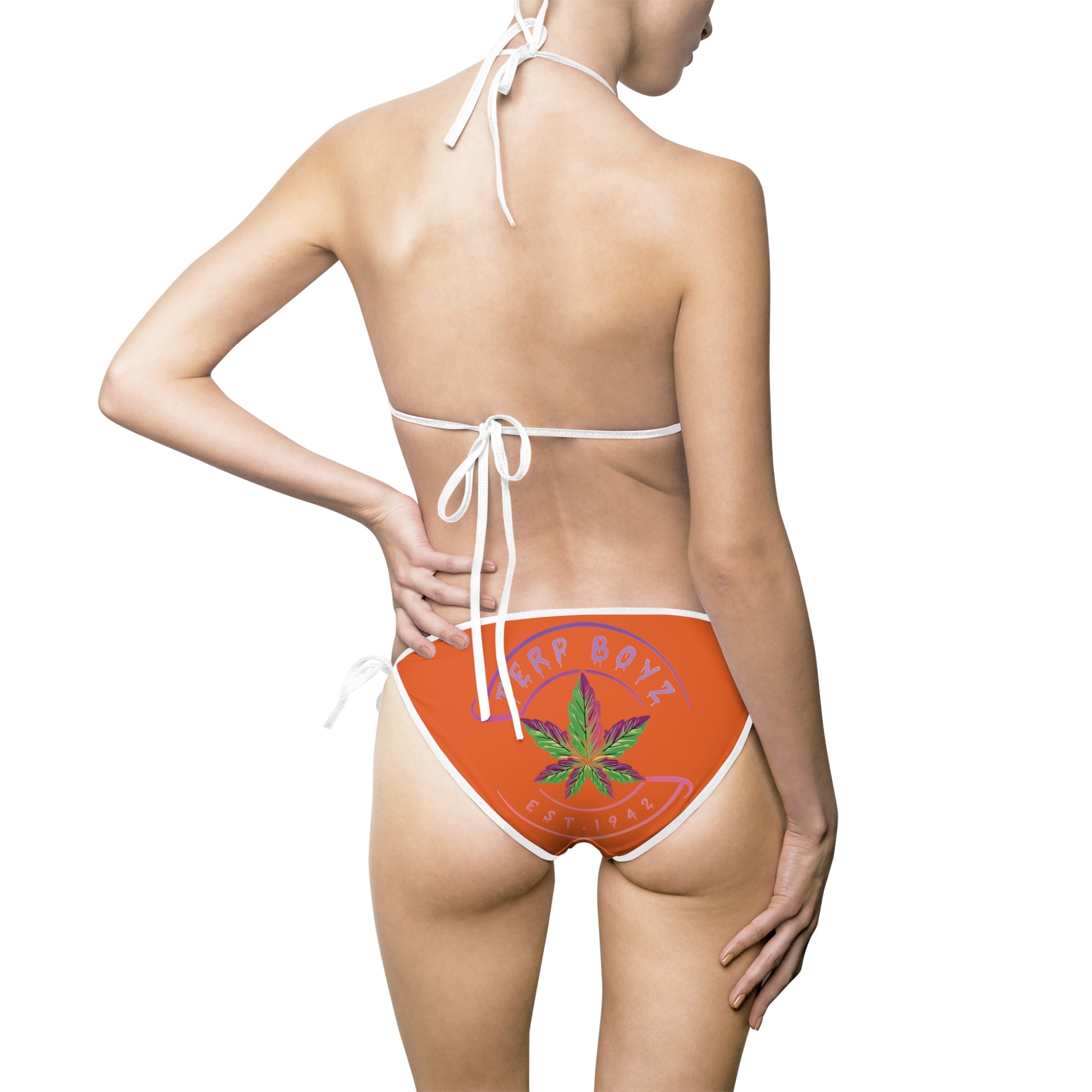 Women's Bikini Swimsuit (Orange)