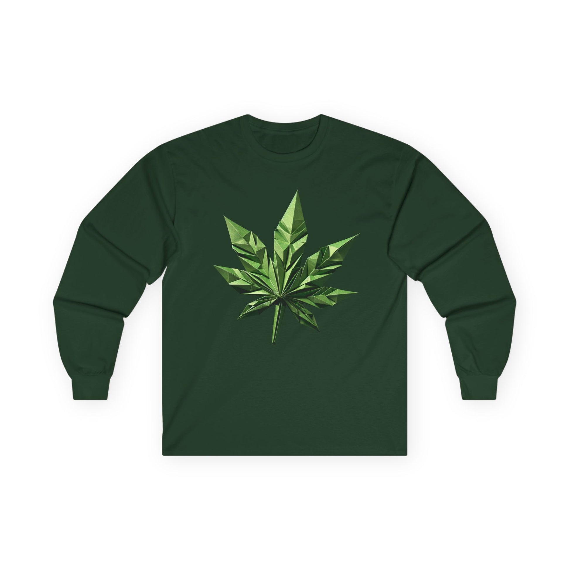 Marijuana Weed Leaf Long Sleeve Tee