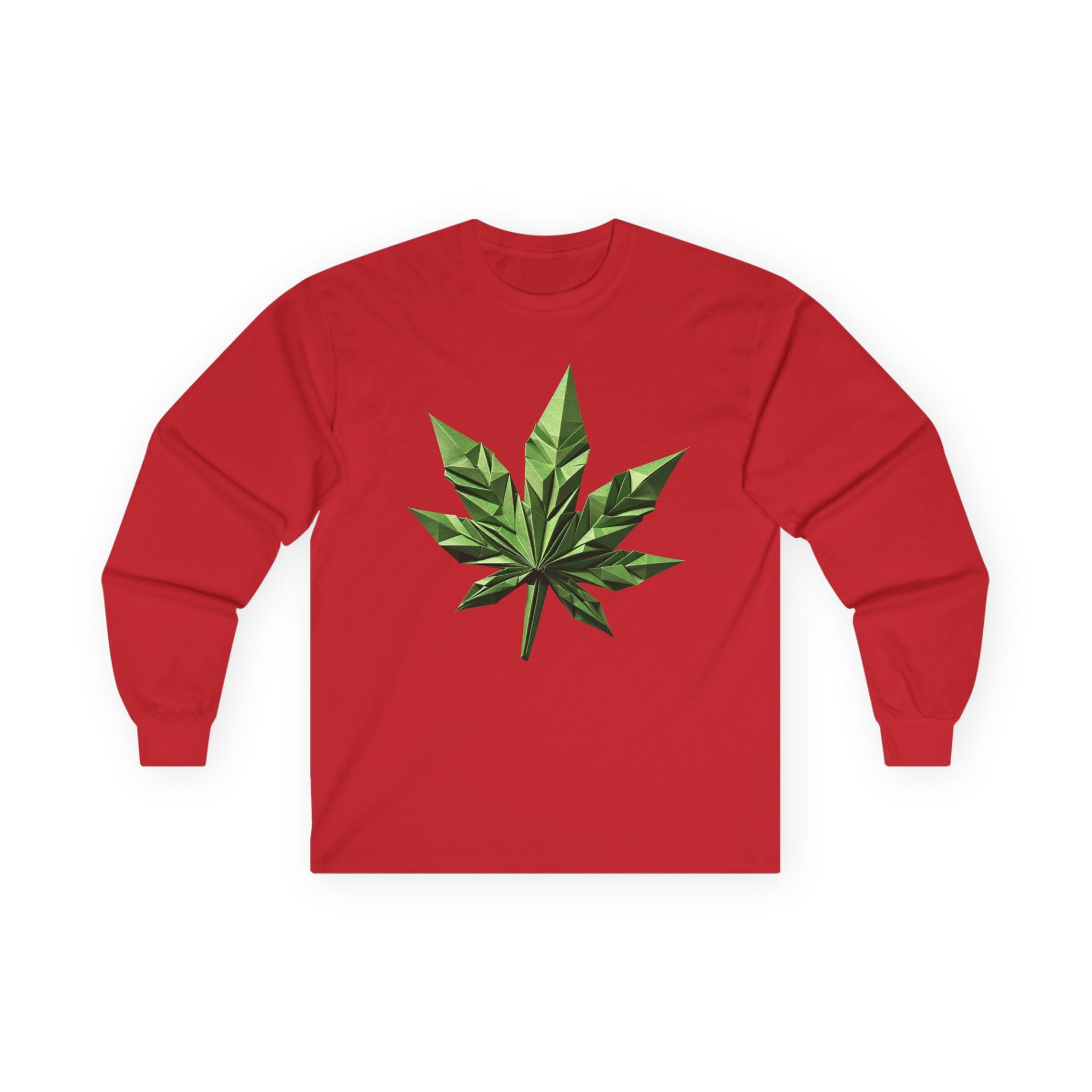 Marijuana Weed Leaf Long Sleeve Tee
