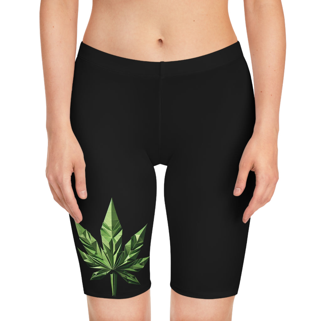 Women's Cannabis Bike Shorts